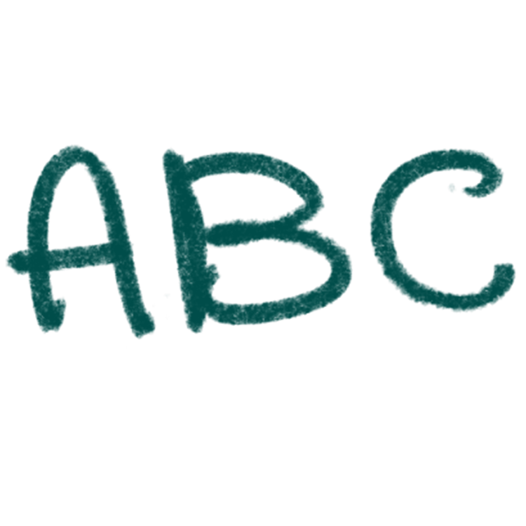UKT Doodle ABC Dark Green